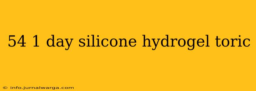 54 1 day silicone hydrogel toric