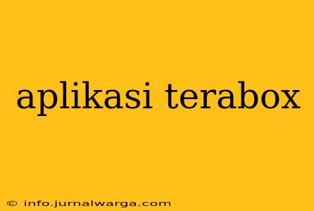 aplikasi terabox