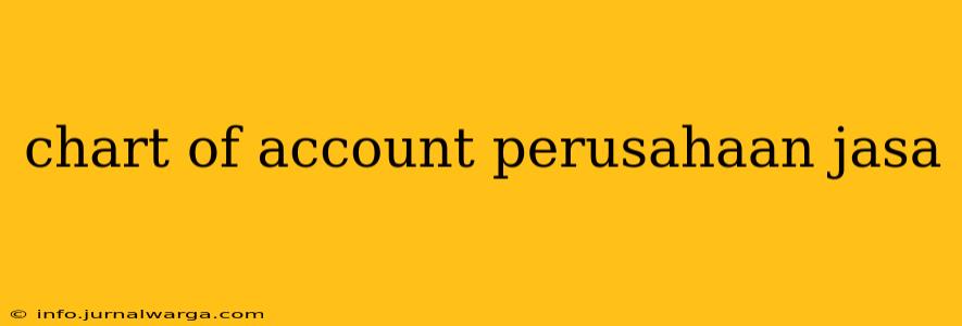 chart of account perusahaan jasa