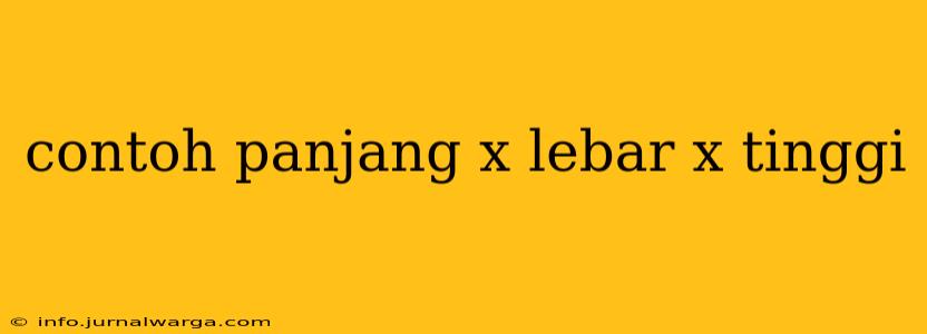 contoh panjang x lebar x tinggi
