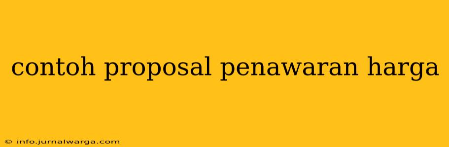 contoh proposal penawaran harga