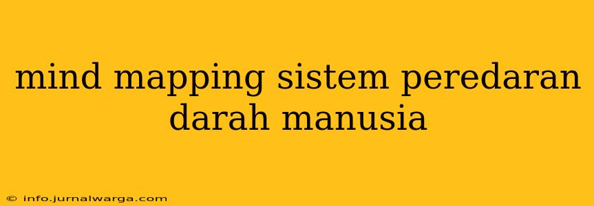 mind mapping sistem peredaran darah manusia