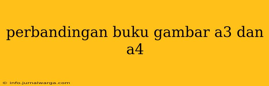 perbandingan buku gambar a3 dan a4