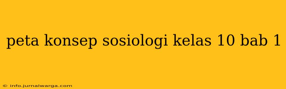 peta konsep sosiologi kelas 10 bab 1
