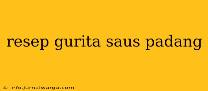 resep gurita saus padang