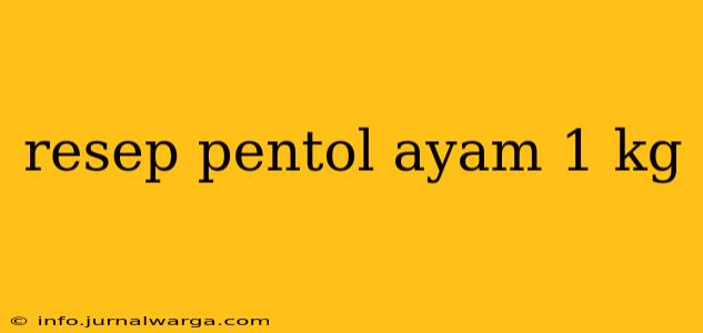 resep pentol ayam 1 kg