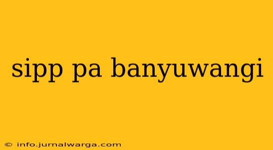 sipp pa banyuwangi
