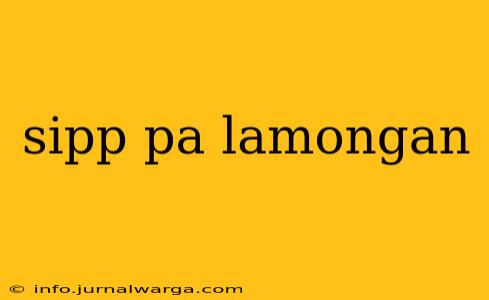 sipp pa lamongan
