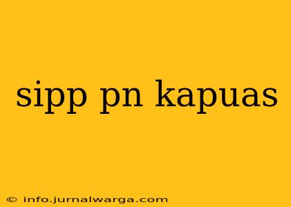 sipp pn kapuas
