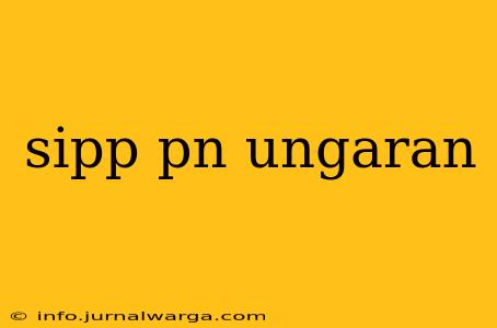 sipp pn ungaran