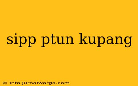 sipp ptun kupang