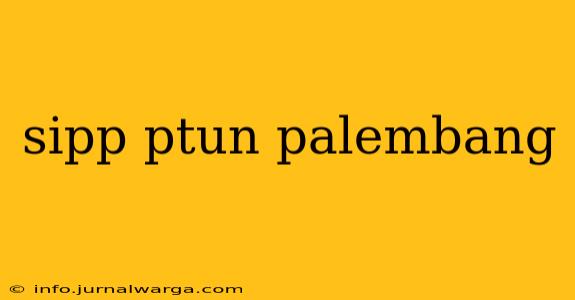 sipp ptun palembang