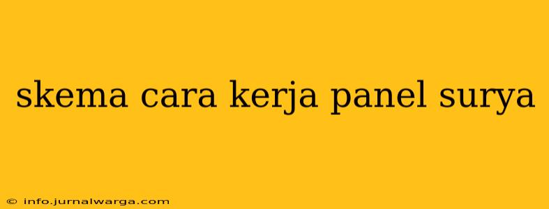 skema cara kerja panel surya